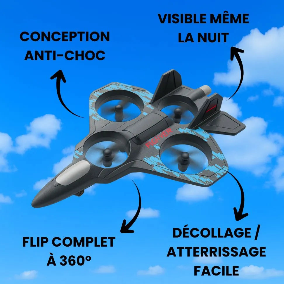 Avion de chasse télécommandé PLASTOPRO™