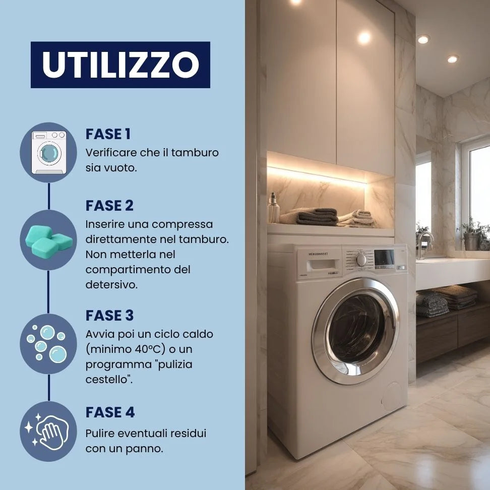 PASTIGLIE DETERGENTI PER LAVATRICE